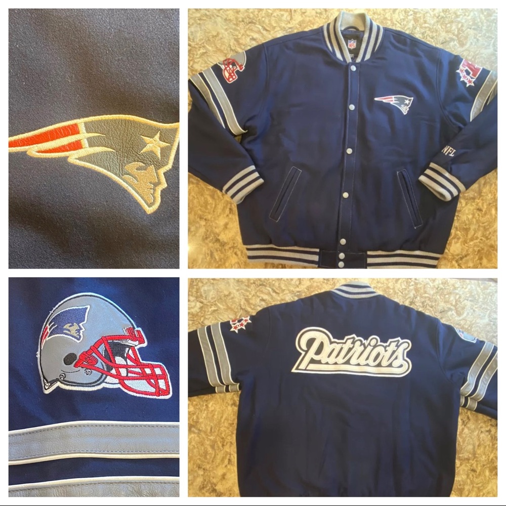 New England Patriots Wool Jacket - Men’s Size XXL - NFL